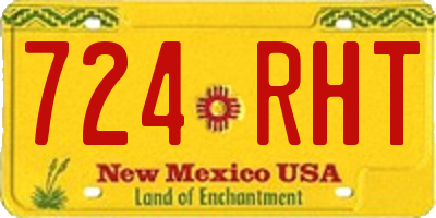 NM license plate 724RHT