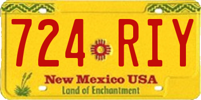 NM license plate 724RIY