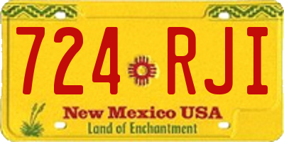 NM license plate 724RJI
