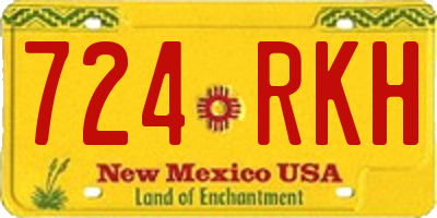 NM license plate 724RKH