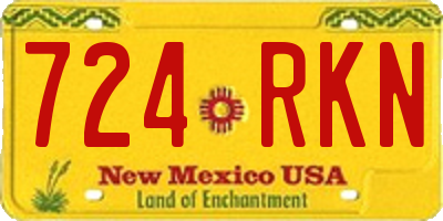 NM license plate 724RKN