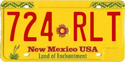 NM license plate 724RLT