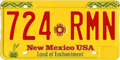 NM license plate 724RMN