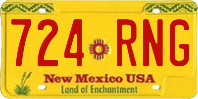 NM license plate 724RNG