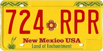NM license plate 724RPR