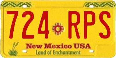 NM license plate 724RPS
