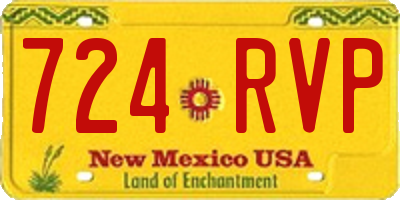 NM license plate 724RVP