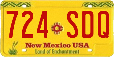 NM license plate 724SDQ