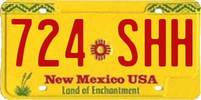 NM license plate 724SHH