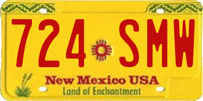 NM license plate 724SMW