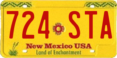 NM license plate 724STA