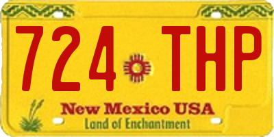 NM license plate 724THP