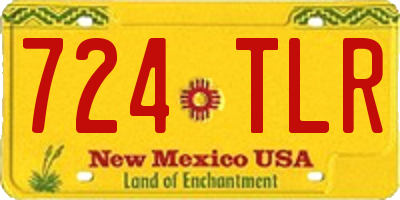 NM license plate 724TLR
