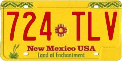 NM license plate 724TLV