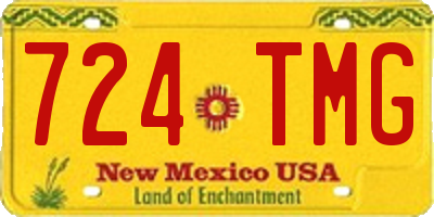 NM license plate 724TMG
