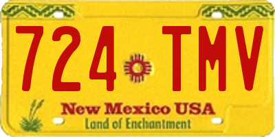 NM license plate 724TMV
