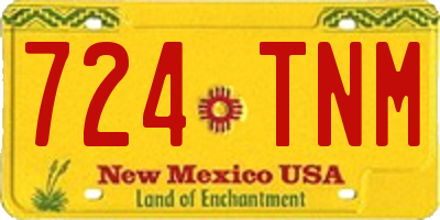 NM license plate 724TNM