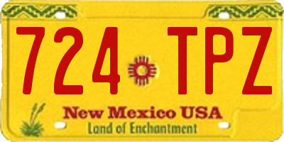 NM license plate 724TPZ