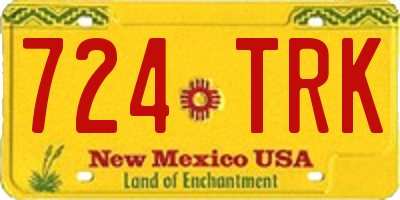 NM license plate 724TRK
