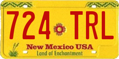 NM license plate 724TRL