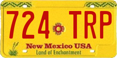 NM license plate 724TRP