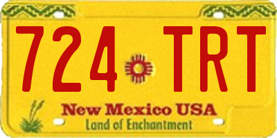 NM license plate 724TRT