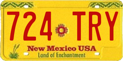 NM license plate 724TRY