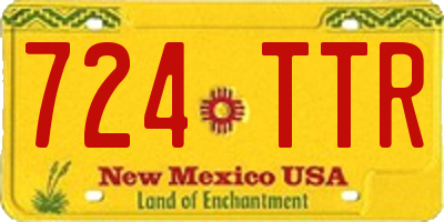NM license plate 724TTR