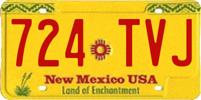 NM license plate 724TVJ