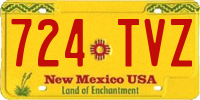 NM license plate 724TVZ