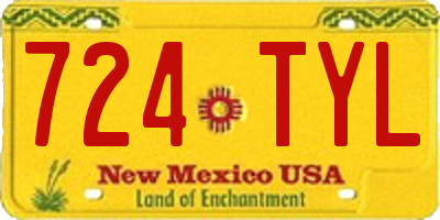 NM license plate 724TYL
