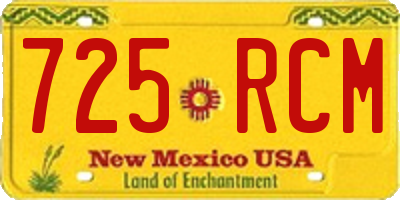 NM license plate 725RCM