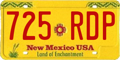 NM license plate 725RDP