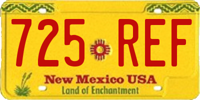 NM license plate 725REF