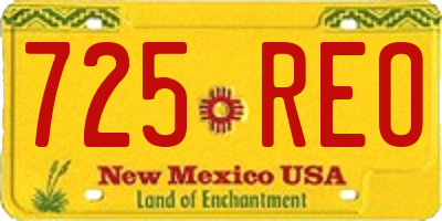 NM license plate 725REO