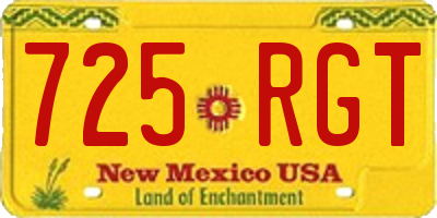 NM license plate 725RGT