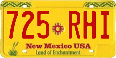 NM license plate 725RHI