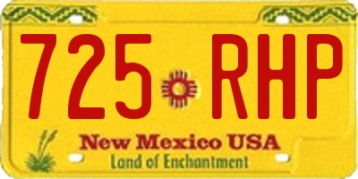 NM license plate 725RHP