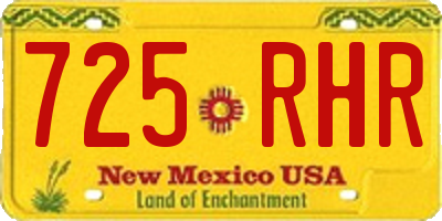 NM license plate 725RHR