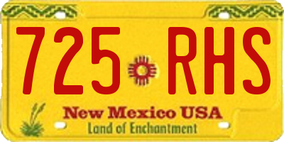 NM license plate 725RHS
