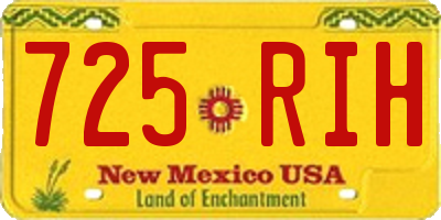 NM license plate 725RIH