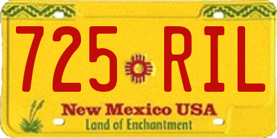 NM license plate 725RIL