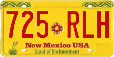 NM license plate 725RLH