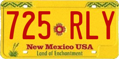 NM license plate 725RLY