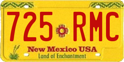 NM license plate 725RMC