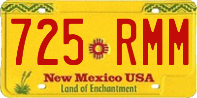 NM license plate 725RMM