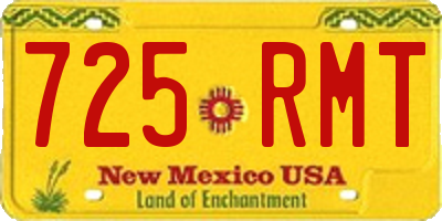 NM license plate 725RMT