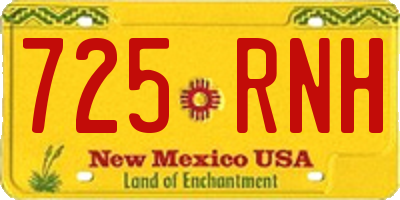 NM license plate 725RNH