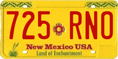 NM license plate 725RNO