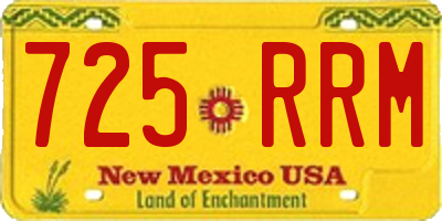 NM license plate 725RRM